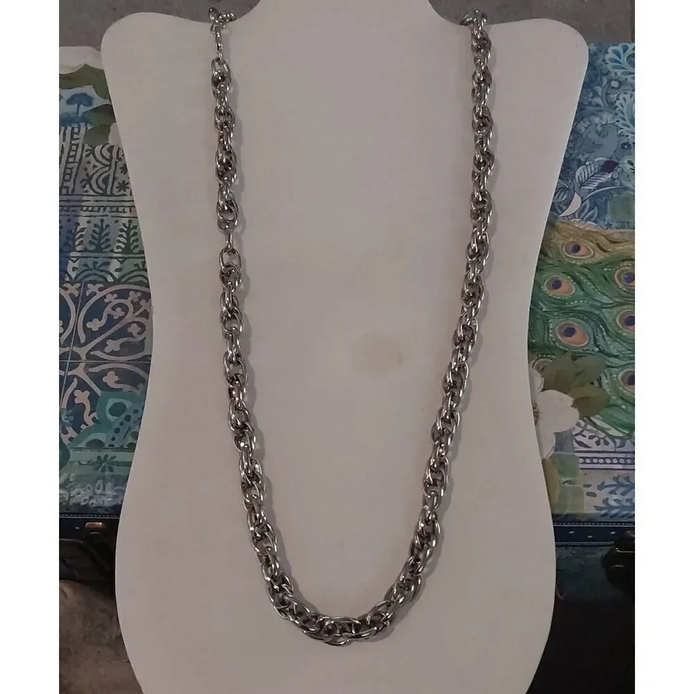 Trendy Unisex Hip Hop Double Twisted Stainless Steel 36